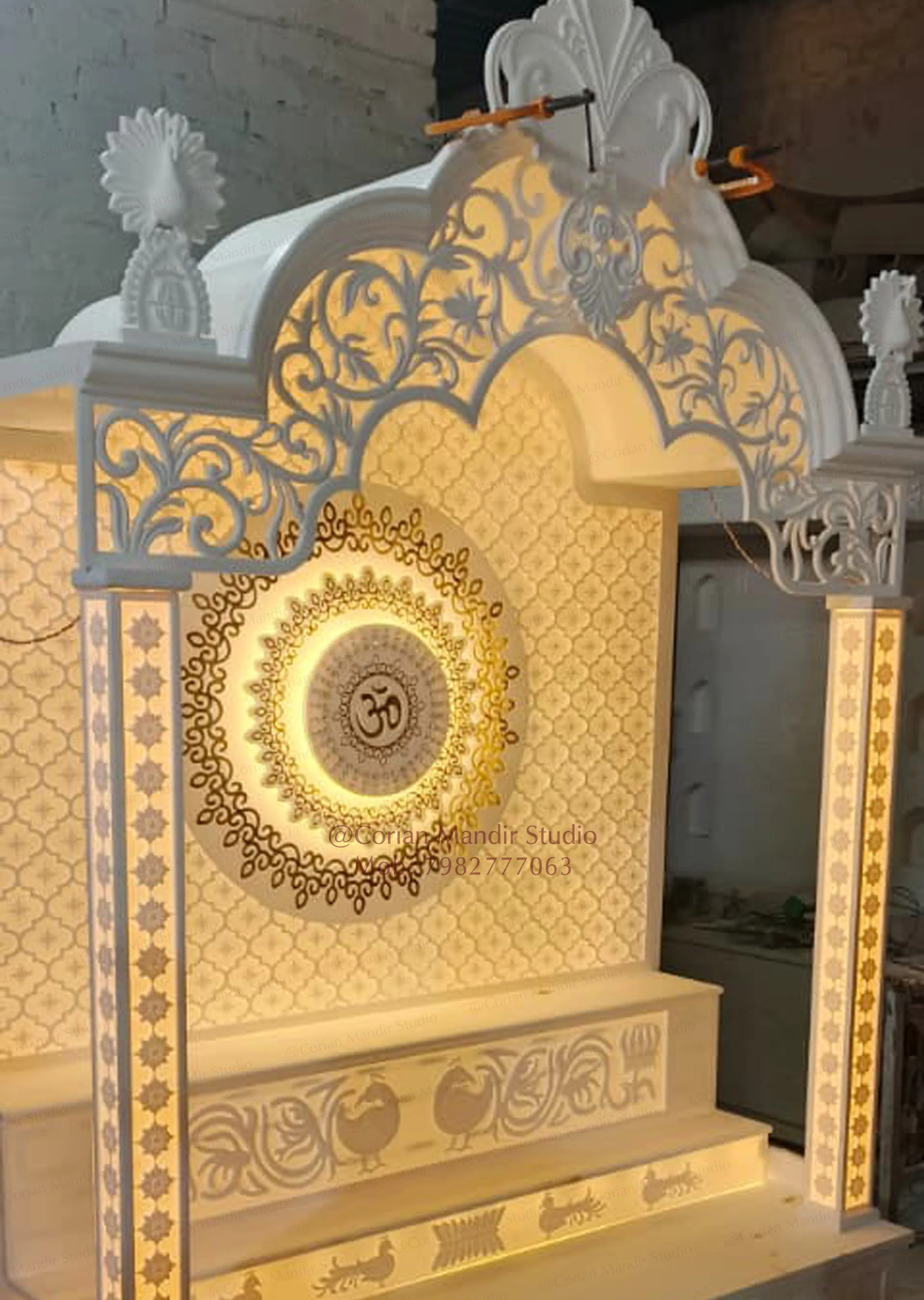 Luxury CNC Carved Mandir - Gurgaon