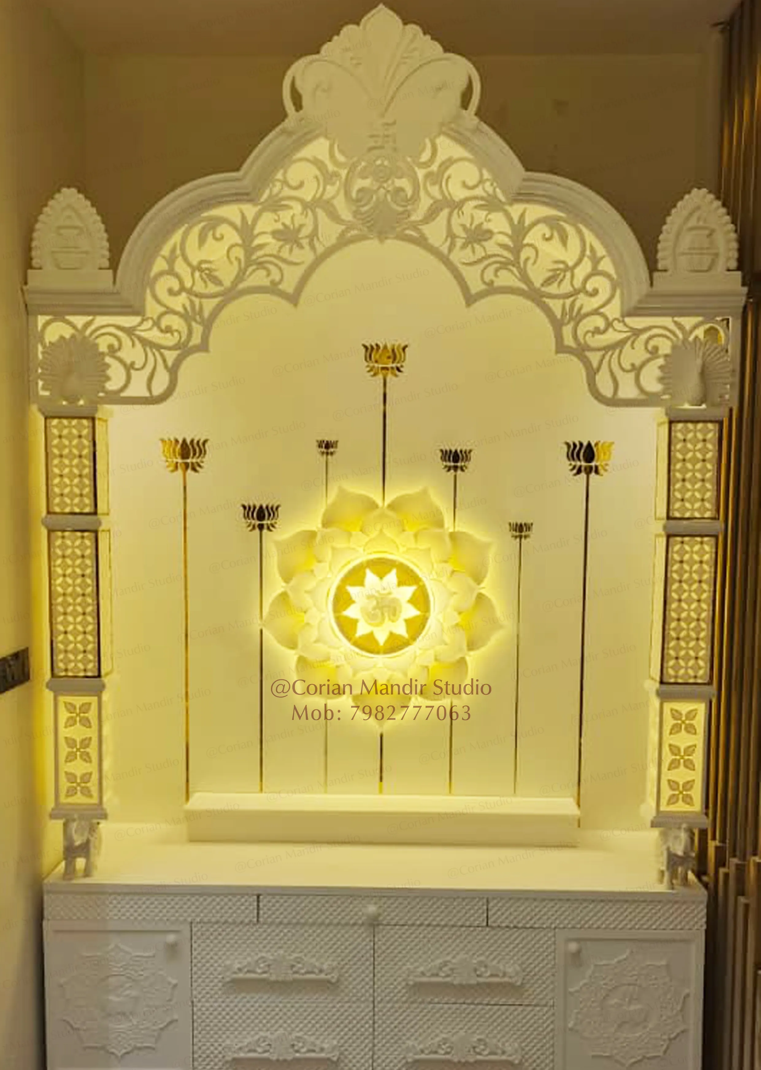 CNC Carved Mandir