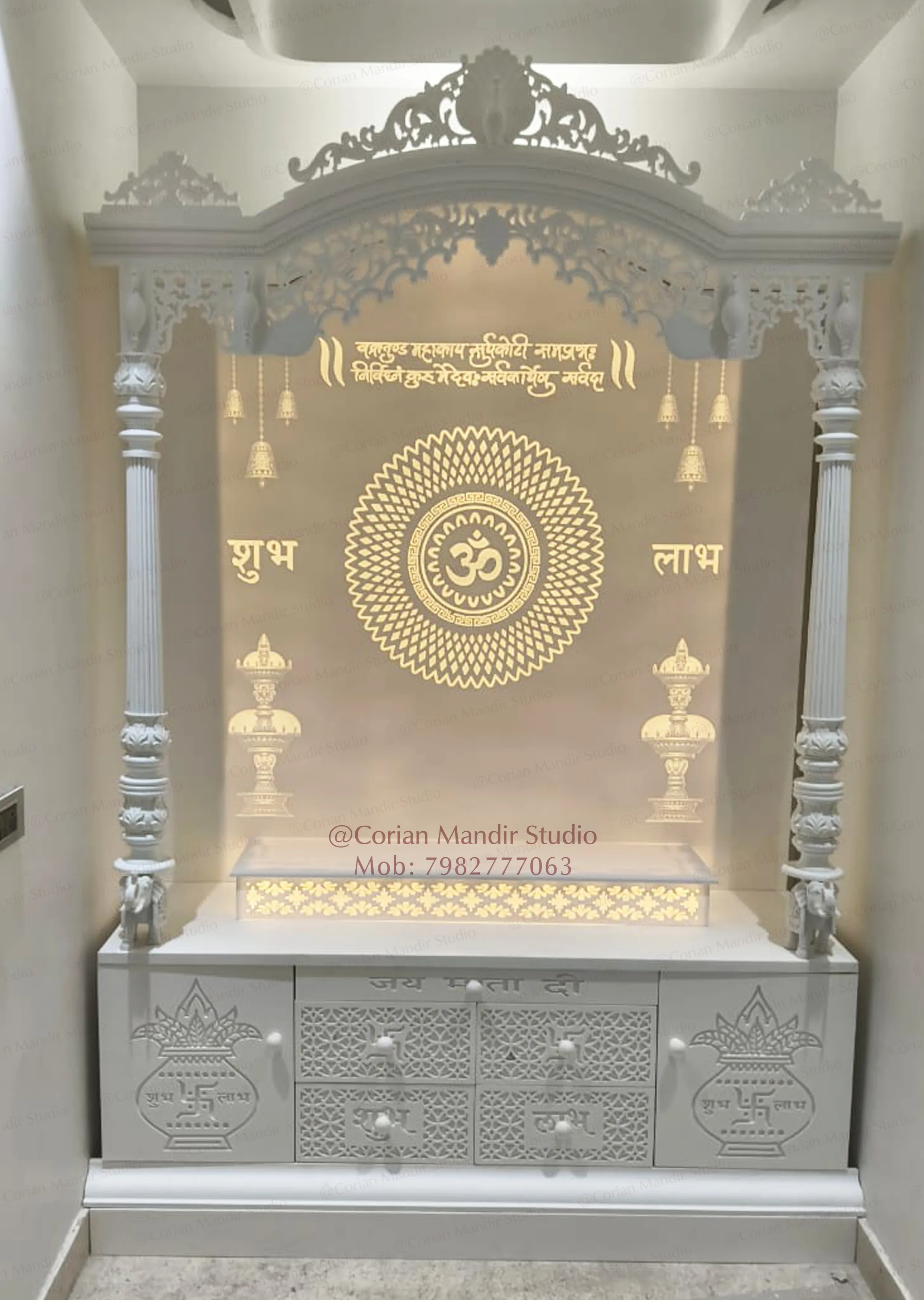 Traditional Carved Mandir